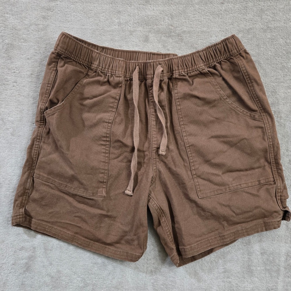 Katin Patio Shorts Mens Large Brown Canvas Casual Surf Beach Heritage Coastal